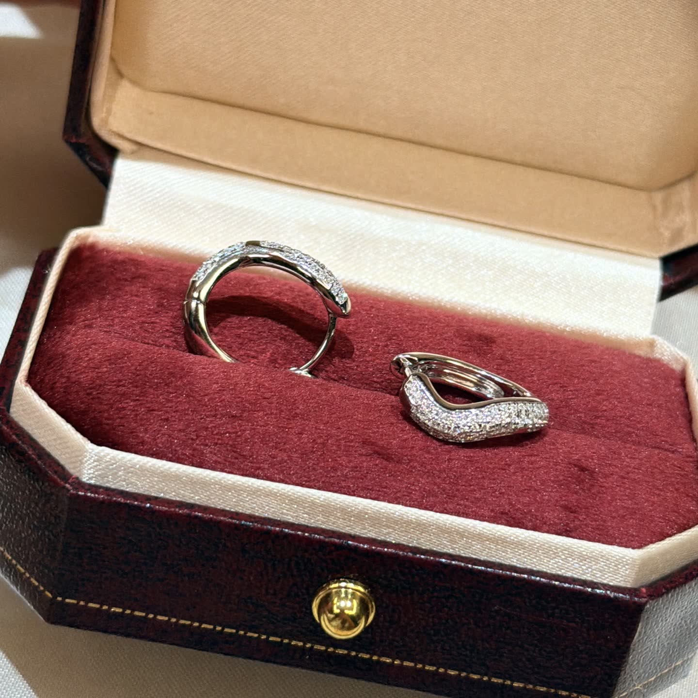 Tiffany & Co. Elsa Peretti® Diamond Wave Earrings
